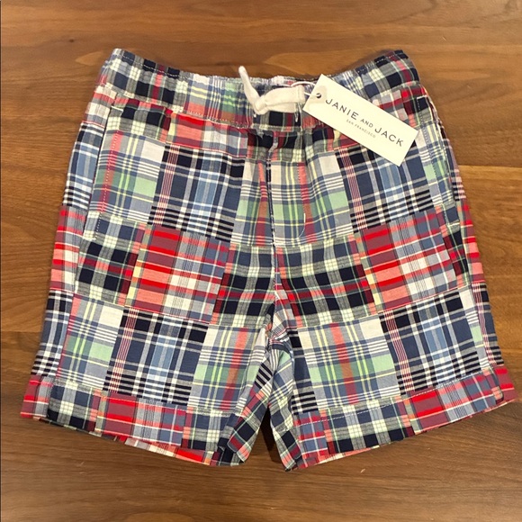 NWT- Janie and Jack Madras Shorts - Picture 2 of 4